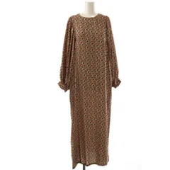 ルカ レディラックルカ LUCA LADY LUCK LUCA ワンピース ロング 長袖 花柄 ベージュ 赤 青 /NR