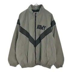 90年代 米軍実物 U.S.ARMY IPFU トレーニングジャケット ミリタリー グレー(メンズ MEDIUM LONG)中古 古着 X6181