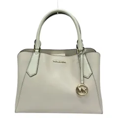 MICHAEL KORS(マイケルコース) トートバッグ キンバリー ラージ ペブルドレザー サッチェル 35F9GKFS7T ライトベージュ×アイボリー レザー