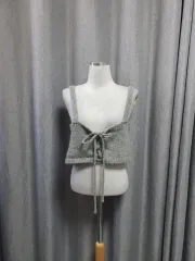 グレー ニット ビスチェ