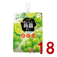 たらみ おいしい蒟蒻ゼリー マスカット味 150g パウチ ゼリー飲料 こんにゃく パウチ 低カロリー 18個のサムネイル