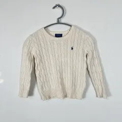 ポロラルフローレン ケーブル ニット キッズ 4 ラデ ヴィンテージ