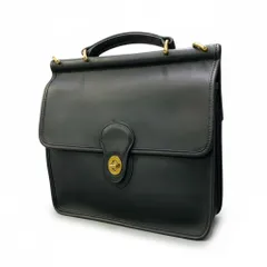 Cc24 COACH オールドコーチ ウィリス ターンロック ショルダーバッグ 9927 ネイビー レザー 2WAYt18r