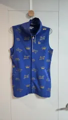 ルコックスポルティフ ゴルフ ブルー クラウン パータン レディース ベスト