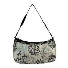 LESPORTSAC(レスポートサック) ハンドバッグ美品  - ベージュ×ライトブルー×マルチ 花柄