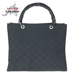 GUCCI グッチ バンブー ブラック 黒 GGキャンバス/レザー 112530 