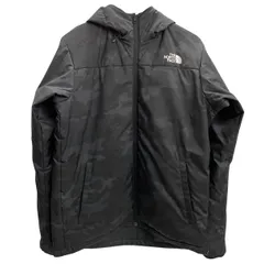 ノースフェイス THE NORTH FACE カモフラ リバーシブル ナイロン 中綿 ジップアップパーカー NY81679 ジャケット ブラック Lサイズ 201MT-5558