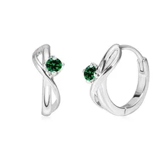 FH.bird エメラルド ピアス フープ レディース つけっぱなし 5月誕生石 金属アレルギー対応 ピアス リング おしゃれ 普段使い シンプル 誕生日 記念日 20代 30代 40代 プレゼント 母の日 プレゼント 母の日 ギフト 入学式 卒業式 1
