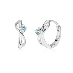 FH.bird アクアマリン ピアス レディース 人気 ピアス シルバー925 金属アレルギー対応 フープピアス 3月誕生石 シンプル 記念日 プレゼント 女性 20代 30代 40代 母の日 プレゼント 母の日 ギフト 入学式 卒業式 1