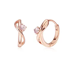 FH.bird モルガナイト ピアス レディース フープ 18金 金属アレルギー対応 4月誕生石 ピンクゴールド ピアス リング 人気 小さめ シンプル おしゃれ 記念日 20代 30代 40代 母の日 プレゼント 母の日 ギフト 入学式 卒業式 1