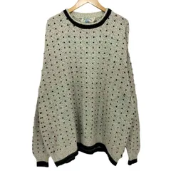 ユーズドフルギ USED古着 {{HAMPTON BAY}} 90S USA製 ドット  プルオーバーニット メンズ  XLARGE