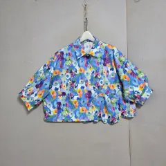 水彩絵のような大きなポケットブラウス FF n3460