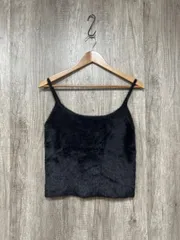 e/rm イーアールエム ウォーム ニット シャギー ビスチェ sizeF/黒 ■■ レディース