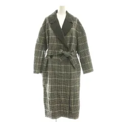 プラステ PLST チェスターコート ロング チェック柄 M マルチカラー /DF