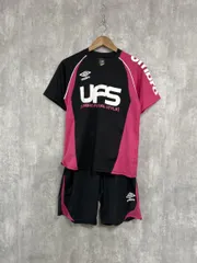 UMBRO アンブロ フットサル UMBRO FUTSAL STYLE ジャージ上下 セットアップ sizeS/黒ｘピンク ■■ メンズ