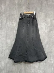 NATURAL BEAUTY BASIC ナチュラルビューティーベーシック デニム ロング スカート sizeS/黒 ■■ レディース