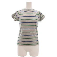 ジムフレックス Gymphlex Tシャツ カットソー 半袖 ボーダー柄 14 M グレー /NU