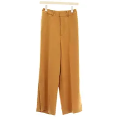 B&Y ユナイテッドアローズ BEAUTY&YOUTH ビューティー&ユース ダブルクロス9分丈スリットパンツ ワイド S オレンジ 1614-299-4587 /OR