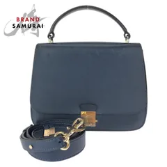 Michael Kors マイケルコース ２way ネイビー ゴールド金具 レザー ショルダーバッグ ハンドバッグ レディース 601271【中古】