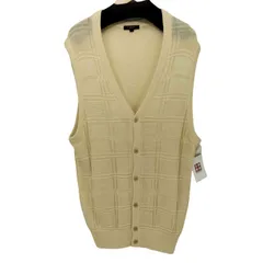 バーバリーロンドン BURBERRY LONDON コットン チェック ニットベスト メンズ import：L のサムネイル