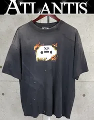 SAINT MICHAEL 銀座店 セント マイケル SALE 25FW NAS＿SS TEE　Tシャツ 半袖 メンズ size:XL 黒系 100689