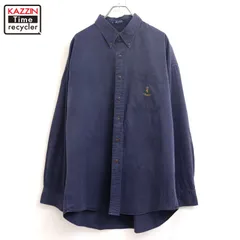 90s vintage CHAPS ボタンダウン 長袖シャツ メンズ 表記XLサイズ