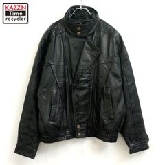 超大きいサイズ【SEIKO】羊革 ラムレザーシングルライダースジャケット 