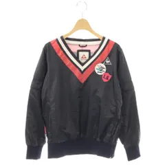 ルコックスポルティフ le coq sportif ウィンドプルオーバー ゴルフウェア ジャンパー ピステ M ネイビー レッド ホワイト /ES