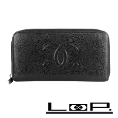 シャネル ■美品■ 長財布 ウォレット ココマーク キャビアスキン ブラック 【602948】13