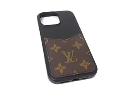■美品■ LOUIS VUITTON ルイヴィトン M12538 モノグラム バンパー iPhone 16Pro Max対応 アイフォンケース ブラウン系 BS3675