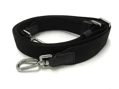 ■美品■ MICHAEL KORS マイケルコース キャンバス×レザー バッグ用 クロスボディ ショルダーストラップ ブラック系 FW3273