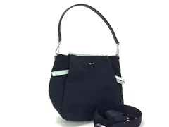 ■新品■未使用■ agnes b. アニエスベー ナイロン×レザー 2WAY クロスボディ ワンショルダーバッグ レディース ネイビー系 HA1236のサムネイル