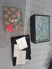 グッチ GG シュプリーム フラップ 二つ折り財布 フルセット