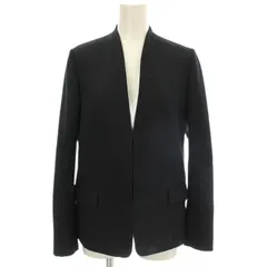 B&Y ユナイテッドアローズ BEAUTY&YOUTH ビューティー&ユース ノーカラージャケット ウール混 36 黒 ブラック 1622-209-0379 /☆G