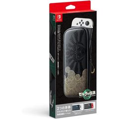 [신품] [닌텐도 순정품] Nintendo Switch 운반 케이스 젤다의 전설 티어즈 오브 더 킹덤 에디션 (화면 보호 시트 포함)