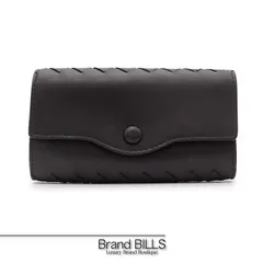 未使用品 BOTTEGA VENETA ボッテガ ヴェネタ イントレチャート 6連 キーケース 284137 レザー ブラック ユニセックス