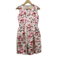 Chesty(チェスティ) ワンピース サイズ1 S レディース - ライトピンク×ピンク×マルチ クルーネック/ノースリーブ/ひざ丈/花柄