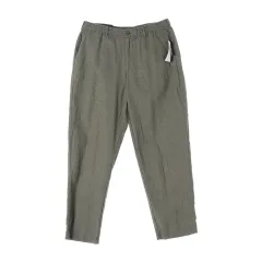 新品 L GAP GAP(ギャップ) リネン カーキ チノパンツ ゴム コットンパンツ