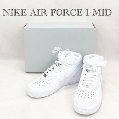 極美品 Nike ナイキ Nike Air Force 1 Mid '07 "White" ナイキ エアフォース1 ミッド '07 "ホワイト" CW2289-111 カジュアルシューズ 27.5cm ホワイト 白 箱有 メンズ 靴 _219068