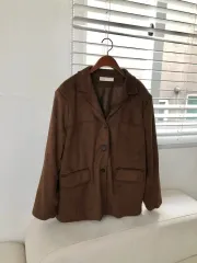 (新品) ブラウン スエード ジャケット