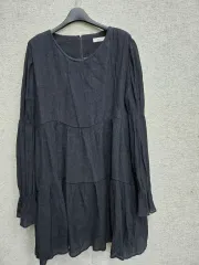 クリンクルコットン ミニ シャーリングワンピース 66 77