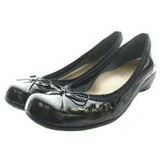 ファーストコンタクト FIRST CONTACT パンプス エナメル リボン 24cm 黒 ブラック /SS ■OS