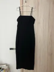 ZARA(ザラ) 黒 カットスリット ワンピース M 新品