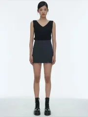 ムシンサ・スタンダード・ウーマン スリット ミニ スコッツ スカパン