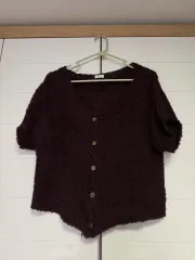 ウールモノ 半袖カーディガン