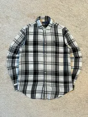 4 ポロ Ralph Lauren(ラルフローレン) 新作 リラックスフィット ブラックポニー チェック柄シャツ