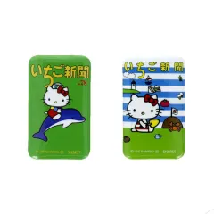 サンリオ ハローキティ キティ いちご新聞 缶バッジ