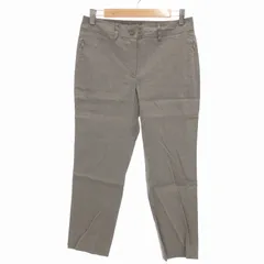 セオリーリュクス theory luxe 美品 クロップドパンツ 麻 リネン ストレッチ 38 グレー /UO