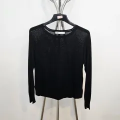 ザラ セミ クロップド ニット F