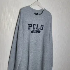 3XL_ポロ ワッフル ニットTシャツ VIXX（ヴィックス） 文字ロゴ グレー